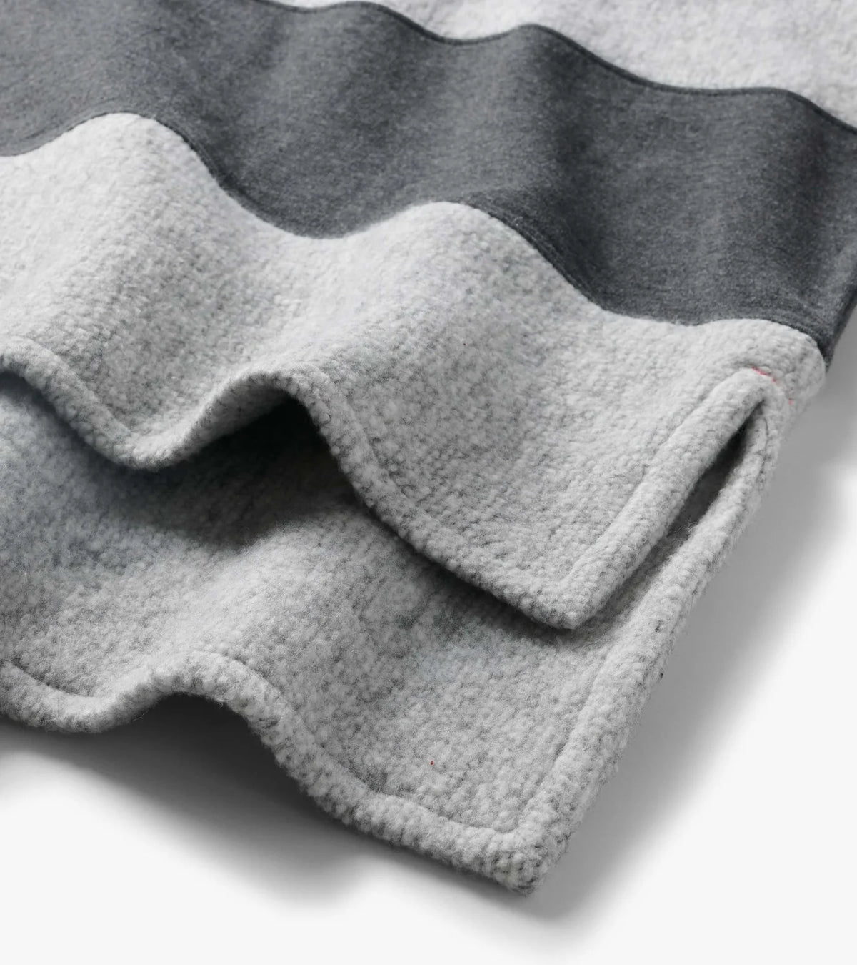 Hatley - Textured Long Sleeve Top, Charcoal Stripes