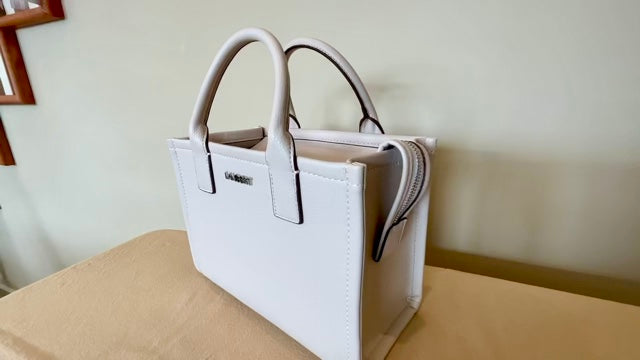 Lambert - 'The Tania' - Salt Vegan Leather Mini Tote Bag