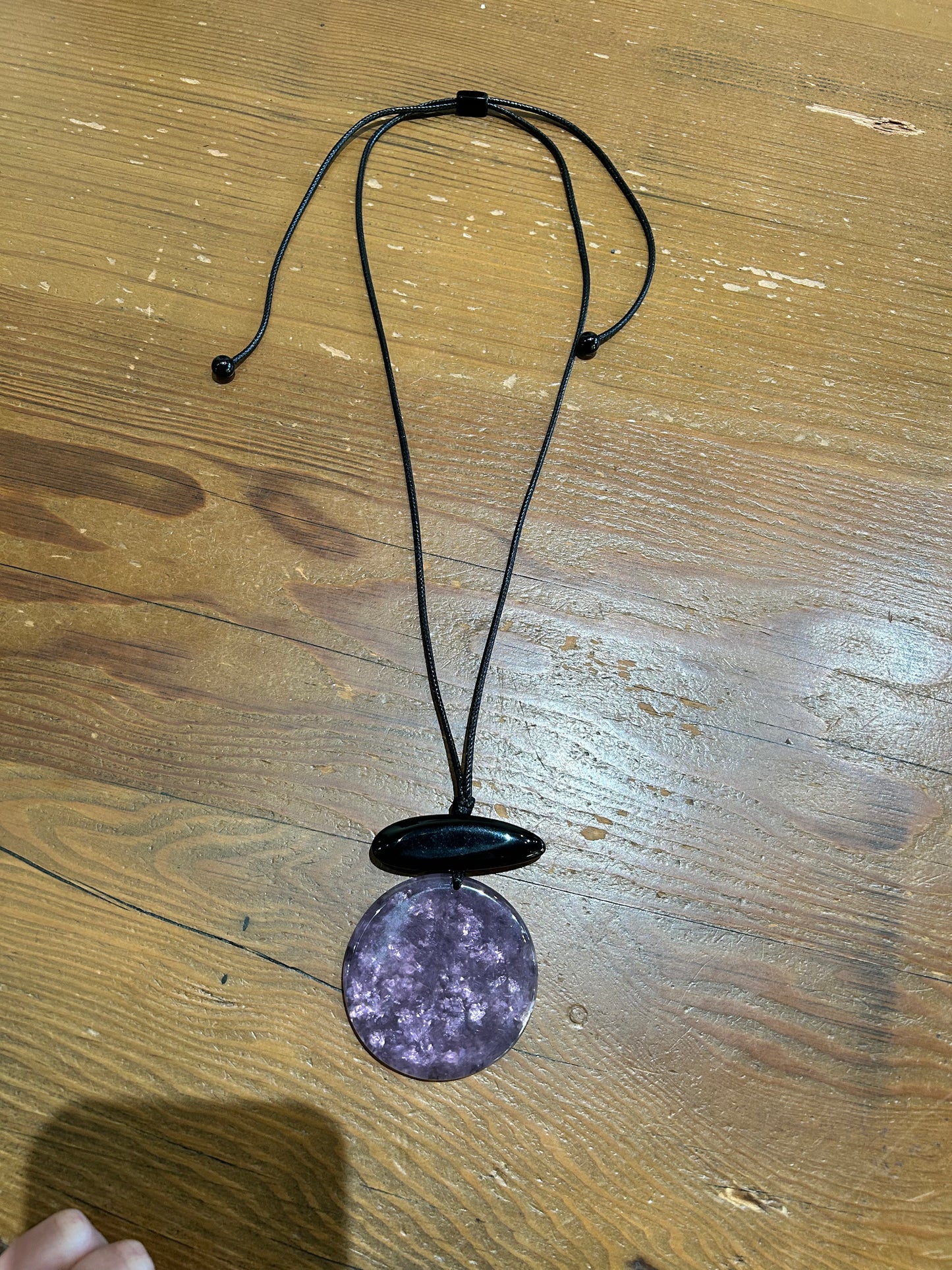 MERX - Purple Resin Pendant