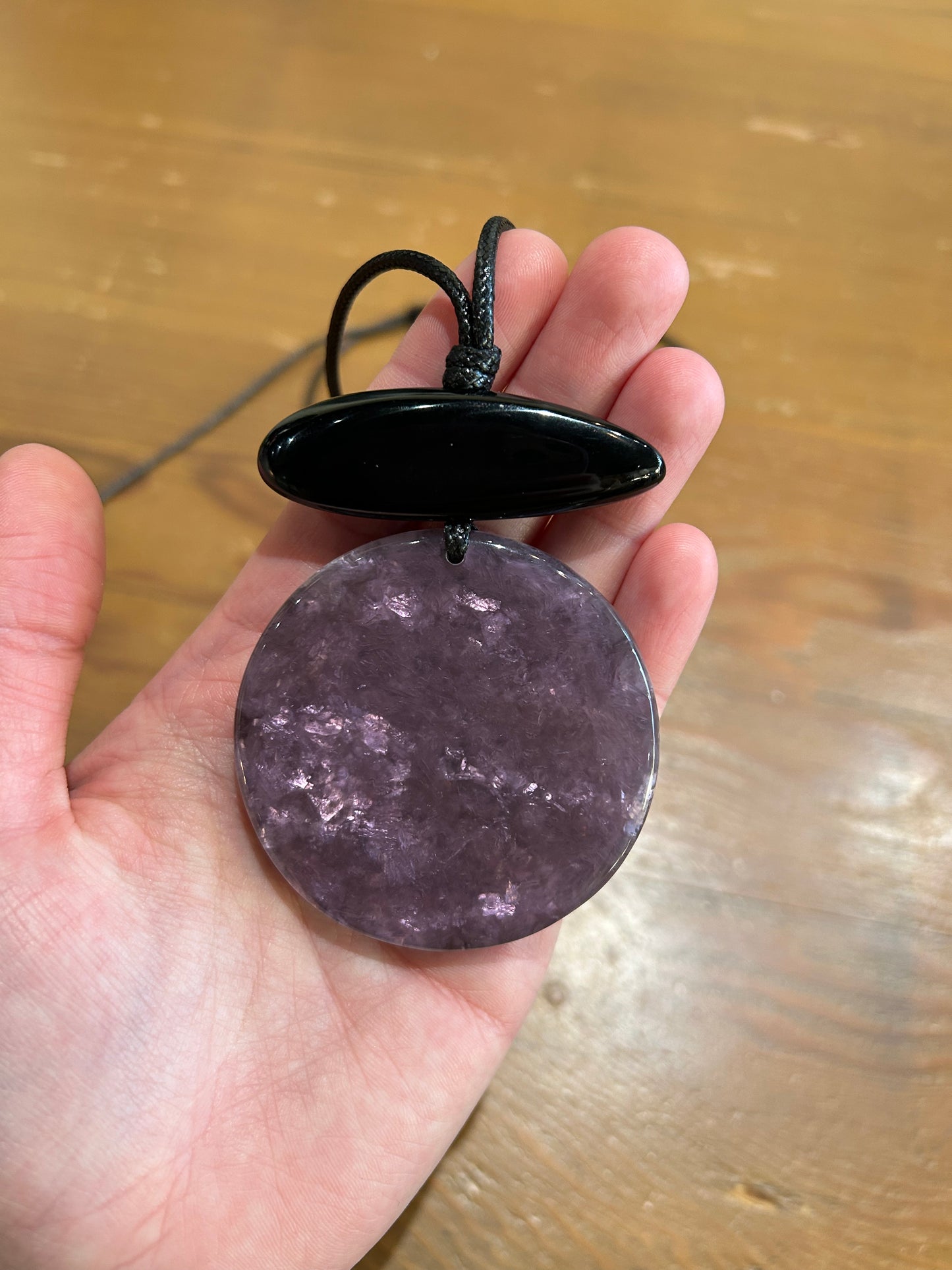 MERX - Purple Resin Pendant