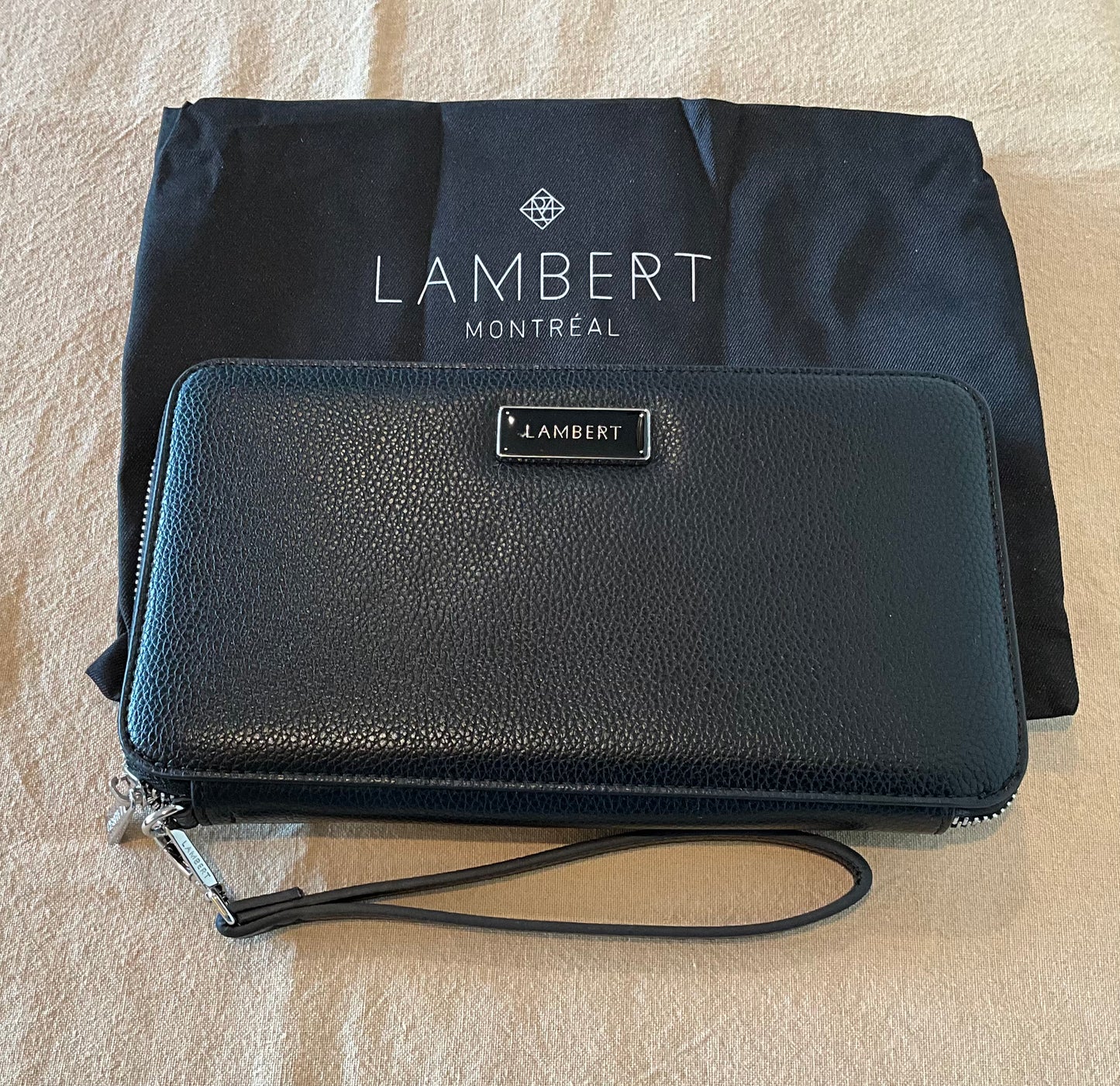 Lambert - 'The Ines' - Family Passport Holder in Black Vegan Leather