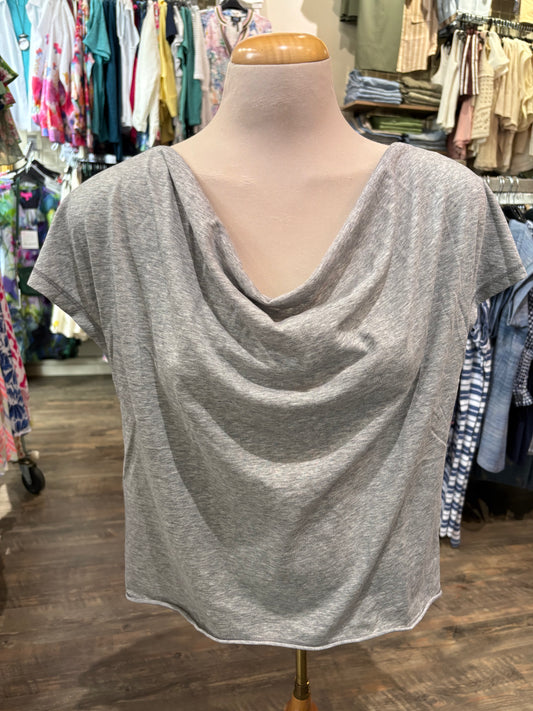 Mododoc – Open Cowl Neck Crop Top