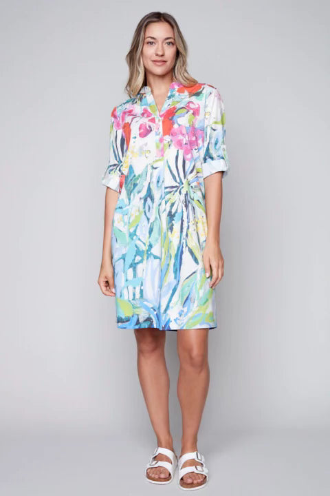 Claire Desjardins - Button Front Midi Dress - Gayle's Fashions