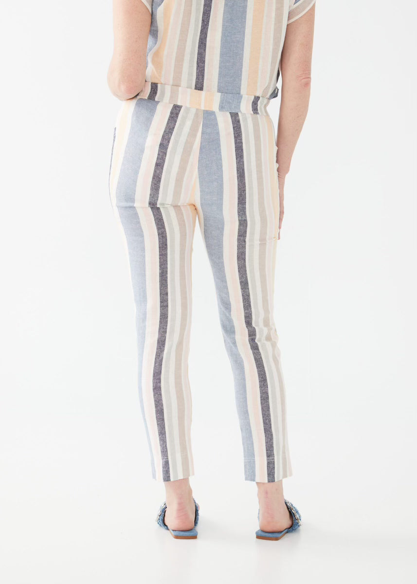 FDJ French Dressing - Pull on Pant in Baha Stripe