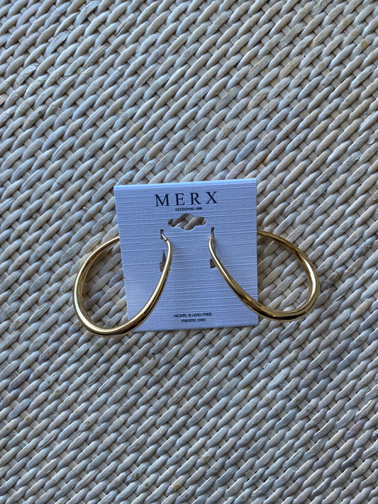 MERX - Oval Gold Earrings