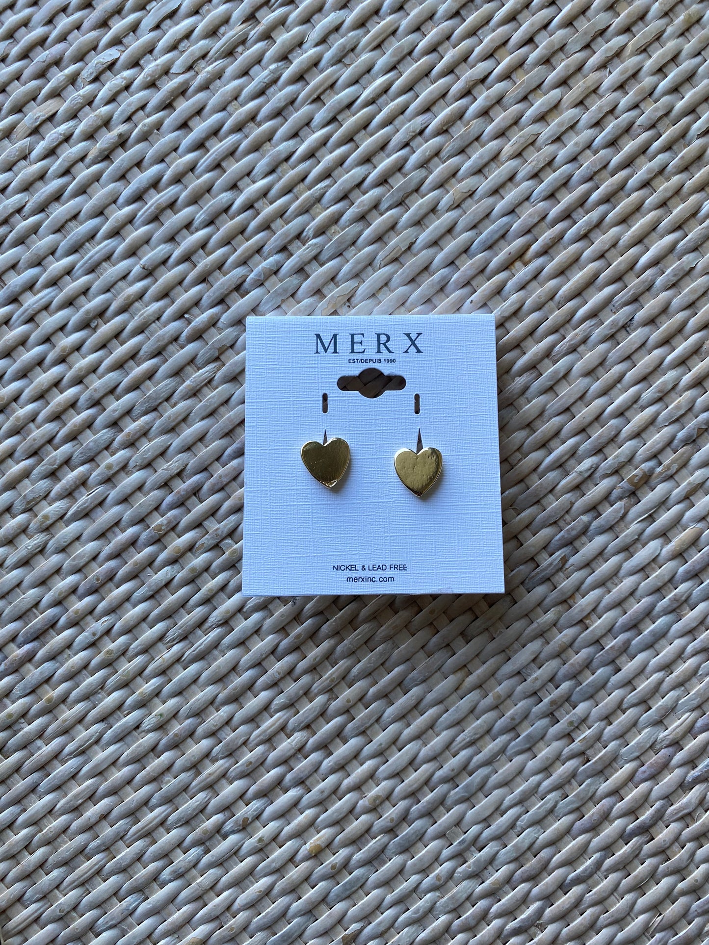 MERX - Boucles d'oreilles coeur en or