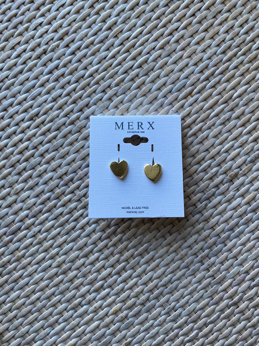 MERX - Gold Heart Earrings
