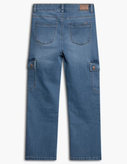 Lois - Erika Cargo in Medium Wash