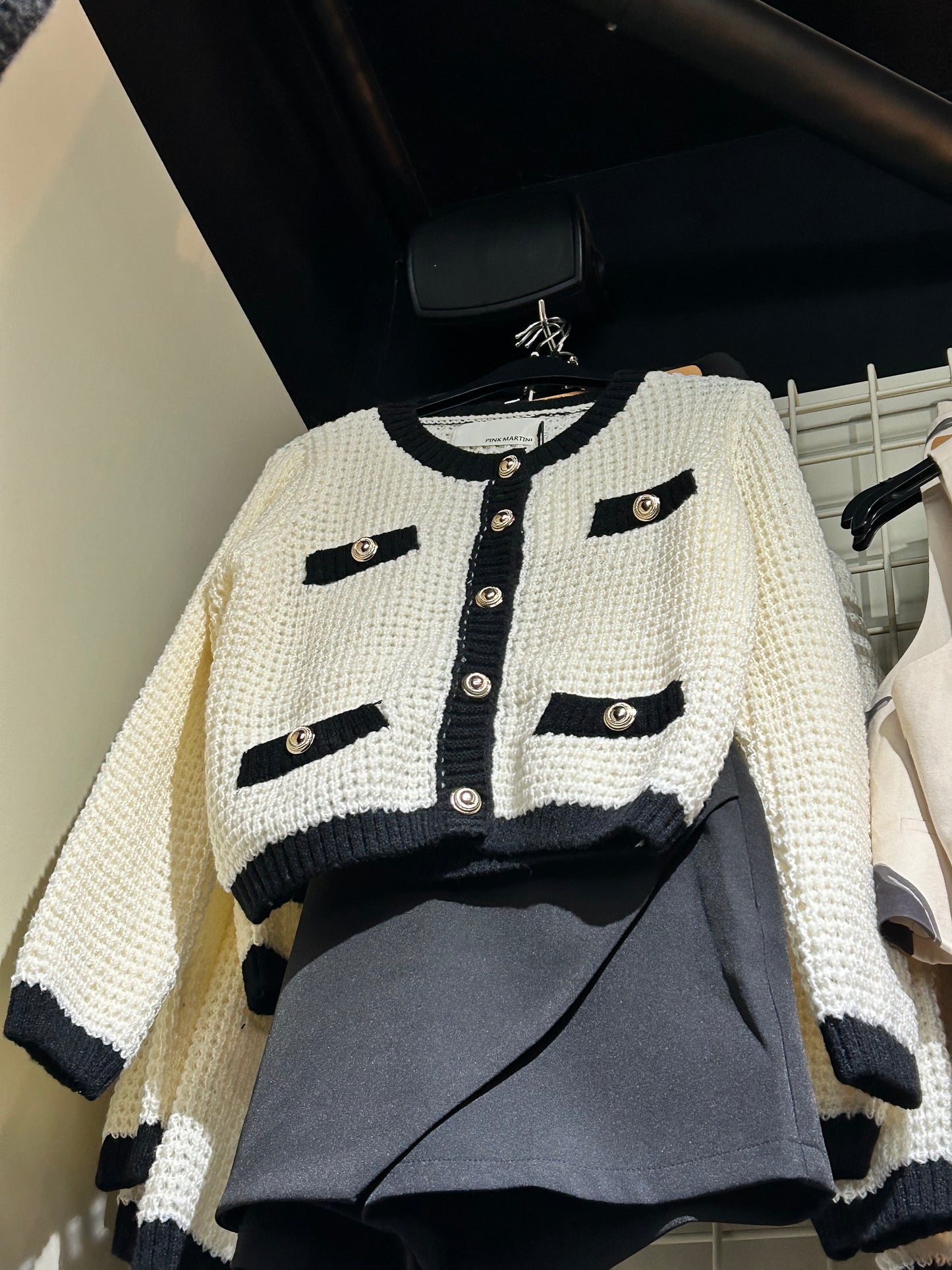 Pink Martini - Raya Knit Jacket in Off-White