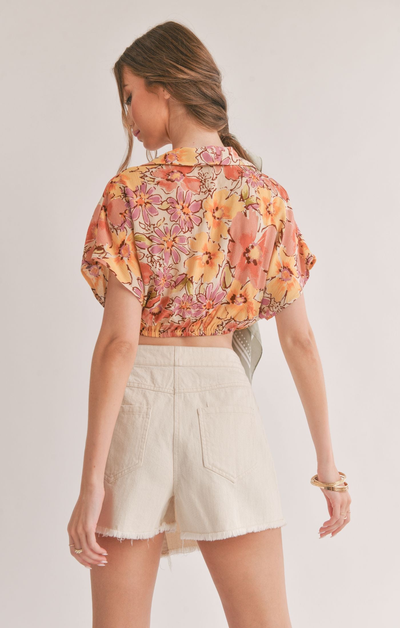 Sage the Label - Laying in Malta Cropped Blouse