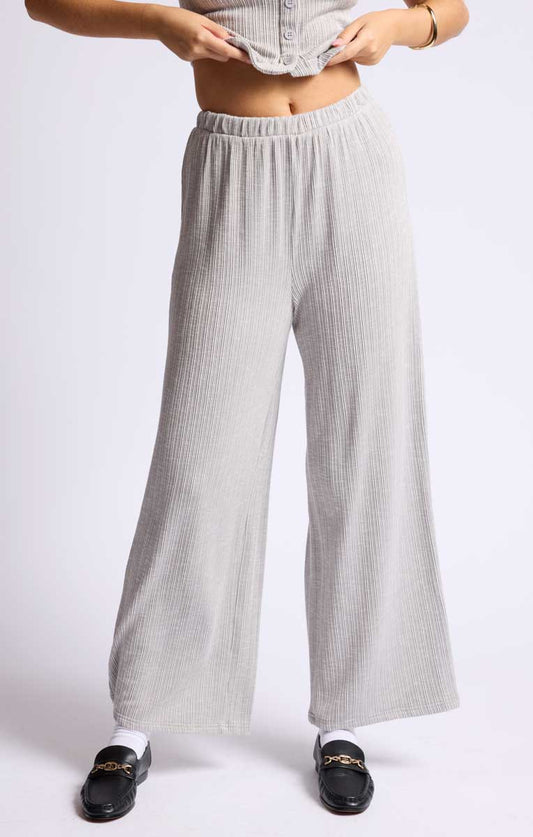 Sage the Label – Fresh Air Rib Knit Wide Leg Pants