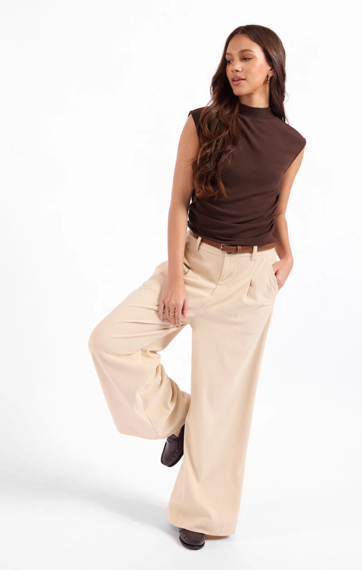 Sage the Lable - Sweetie Mock Neck Tank