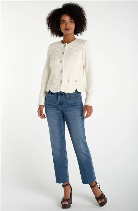 Liverpool - Kennedy Crop Straight With Blind Hem (Newport Beach) - Gayle's Fashions