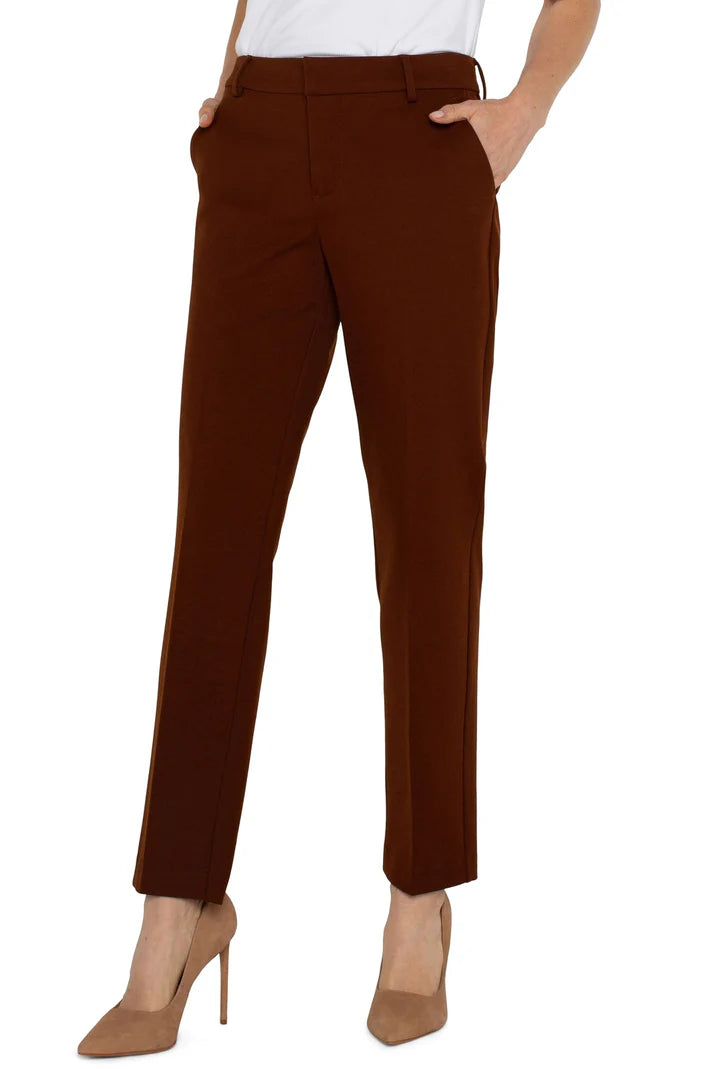 Liverpool - Kelsey Trouser in Rich Mahogany