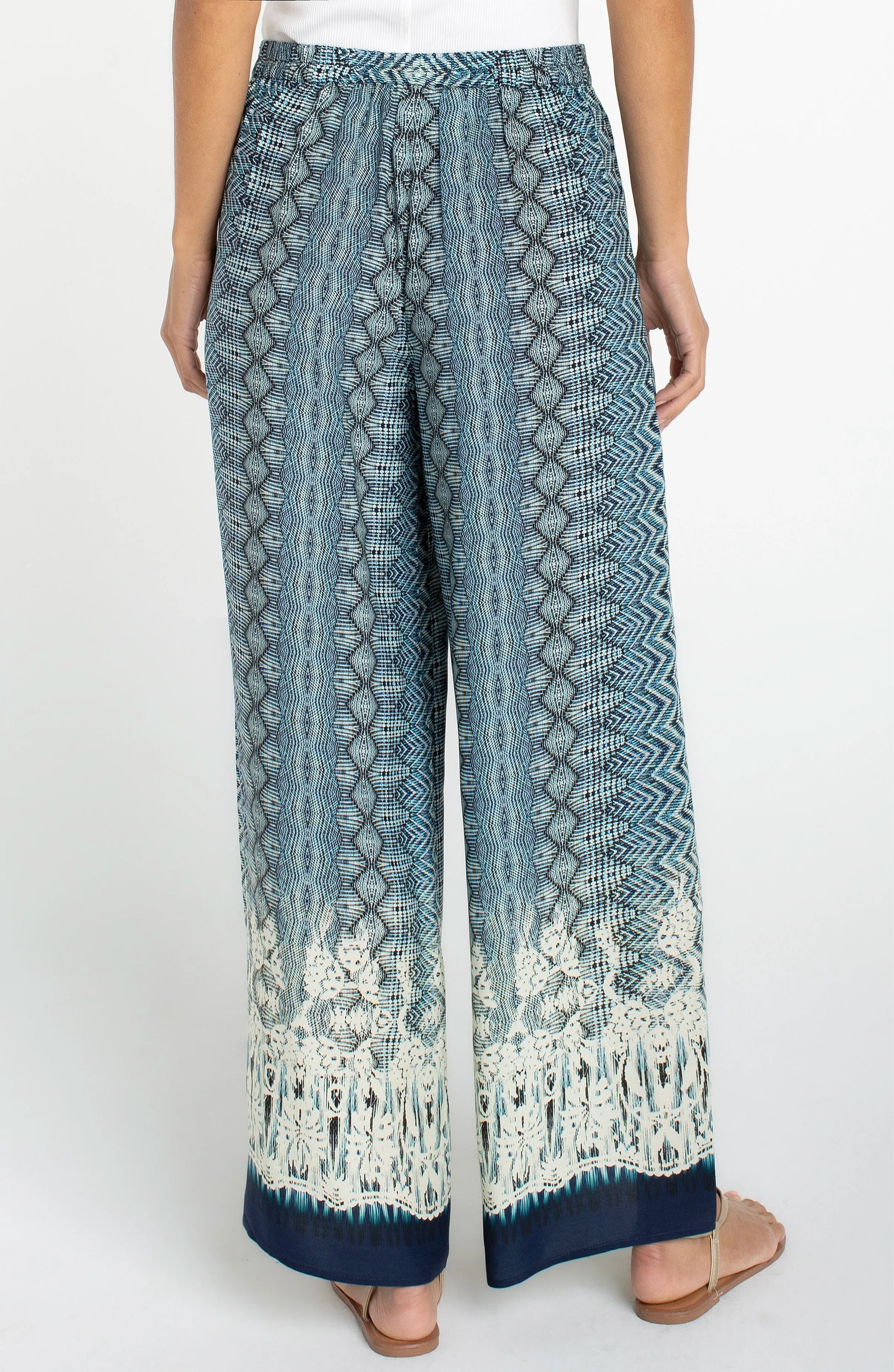 Liverpool - Pull-on Palazzo Pant (Nomad Ikat Print) - Gayle's Fashions