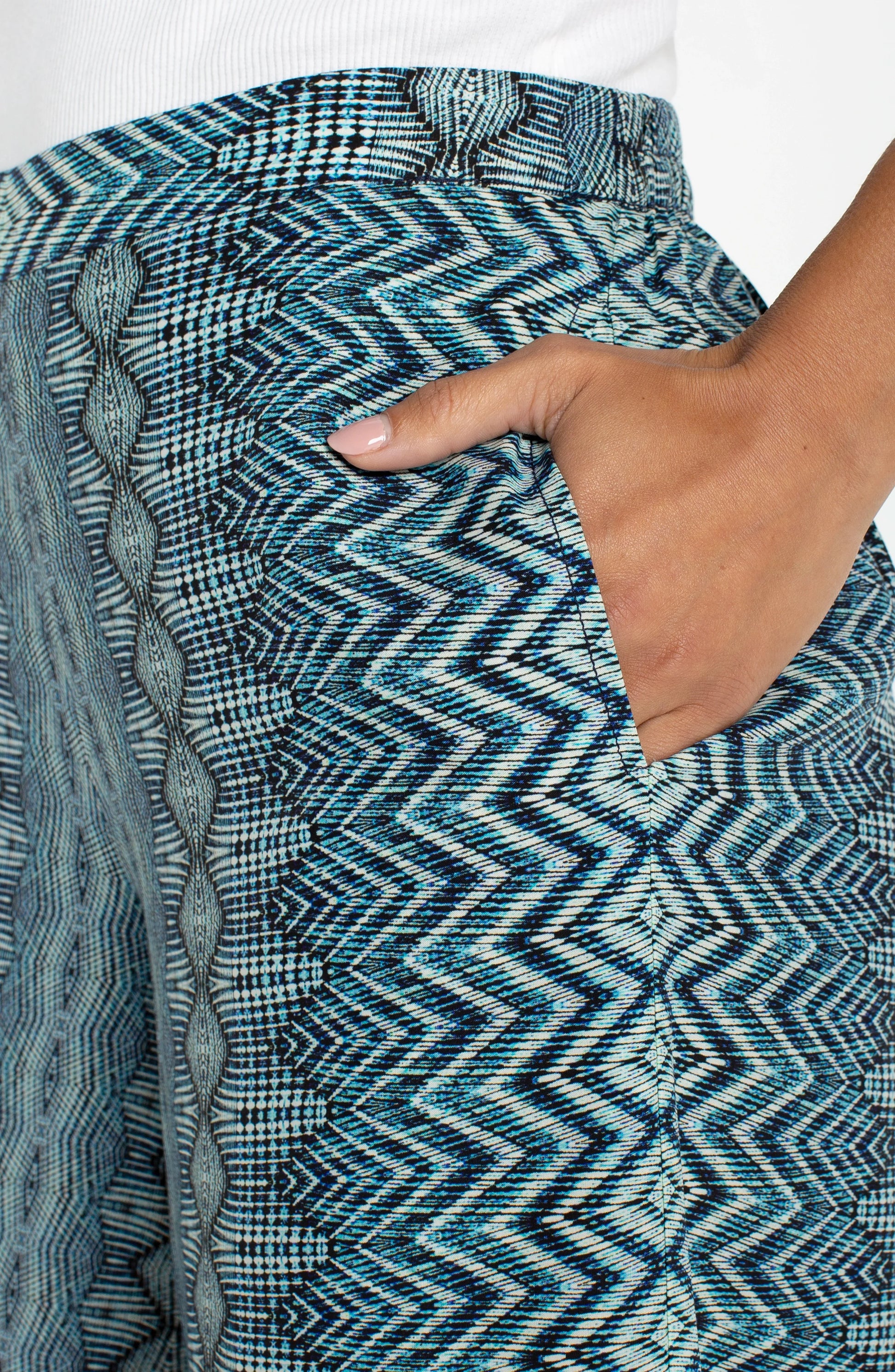 Liverpool - Pull-on Palazzo Pant (Nomad Ikat Print) - Gayle's Fashions