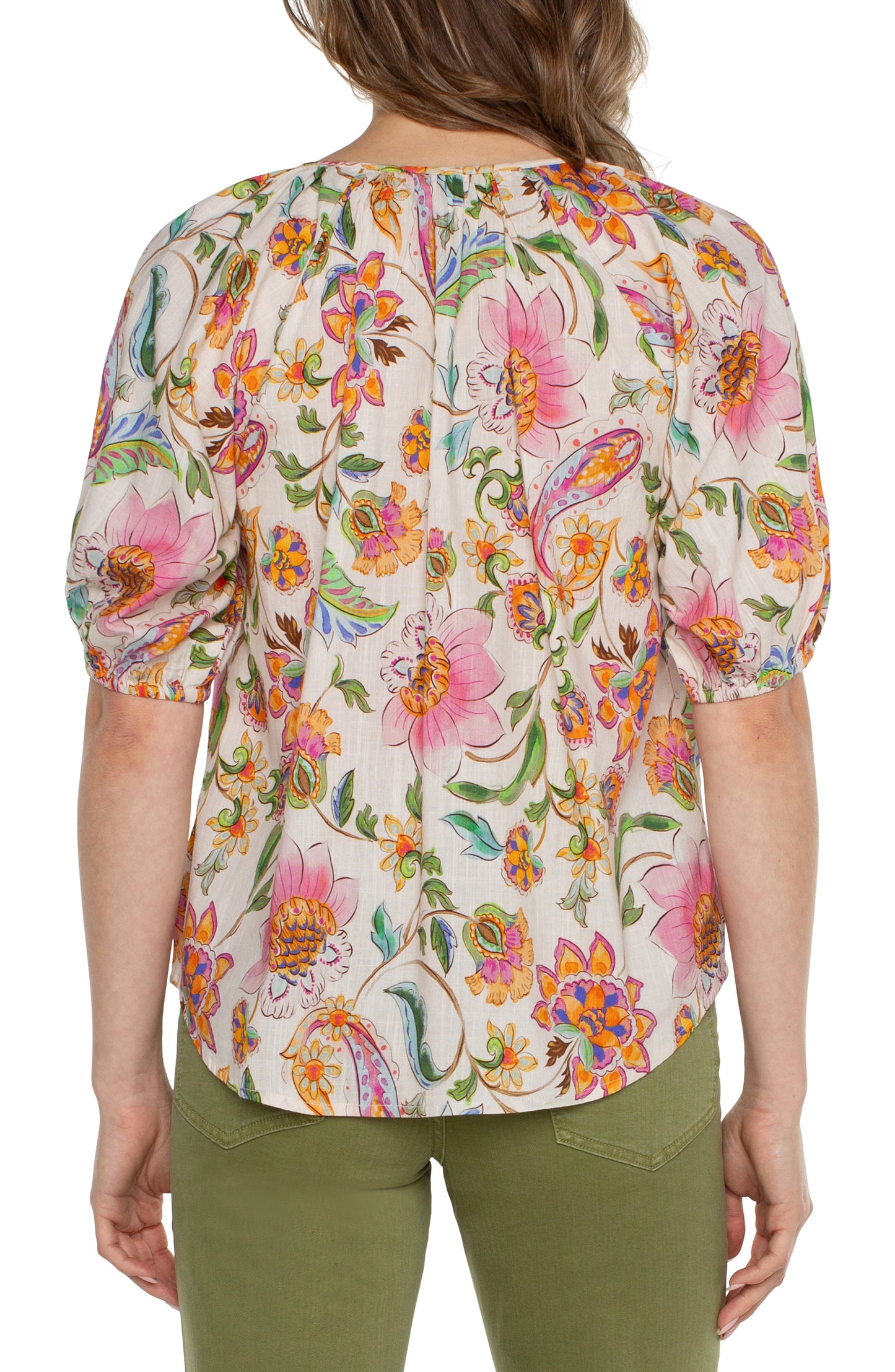 Liverpool - Floral Button Up Top