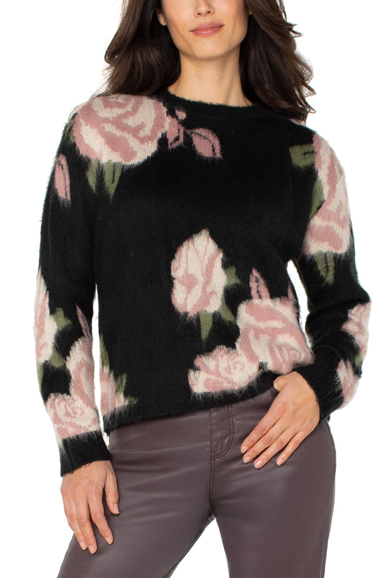 Liverpool - Crew Neck Drop Shoulder Sweater, Floral