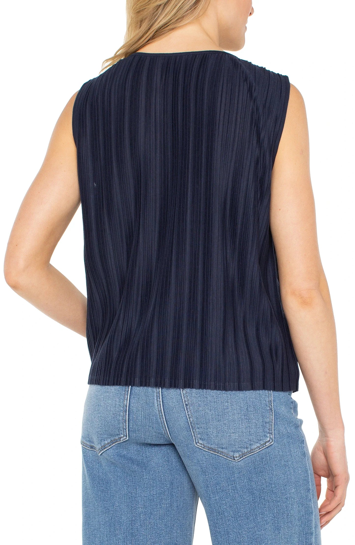 Liverpool - Sleeveless Crew Neck Knit Top