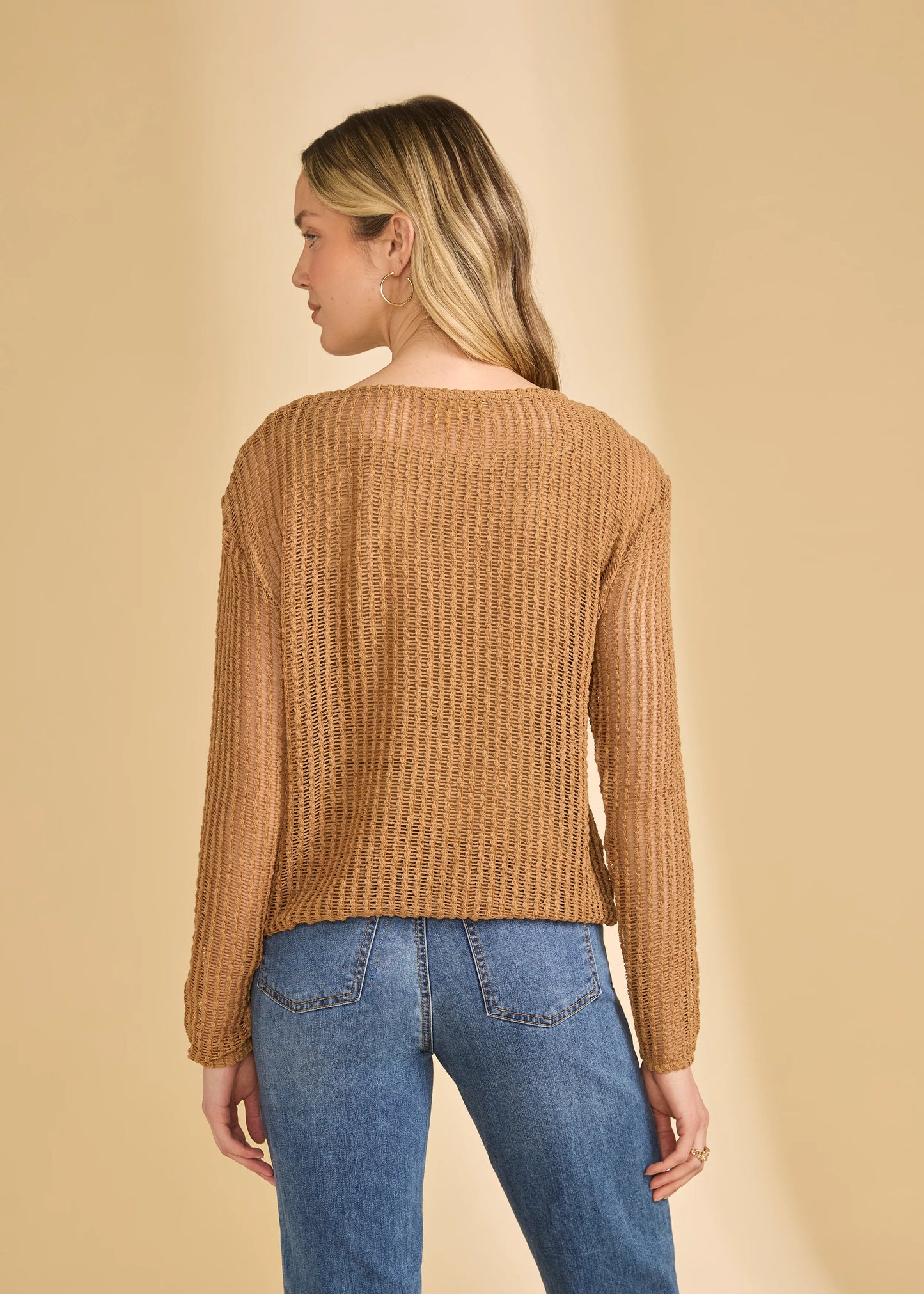 FDJ – Long Sleeve Bubble Top, Henna - Gayle's Fashions