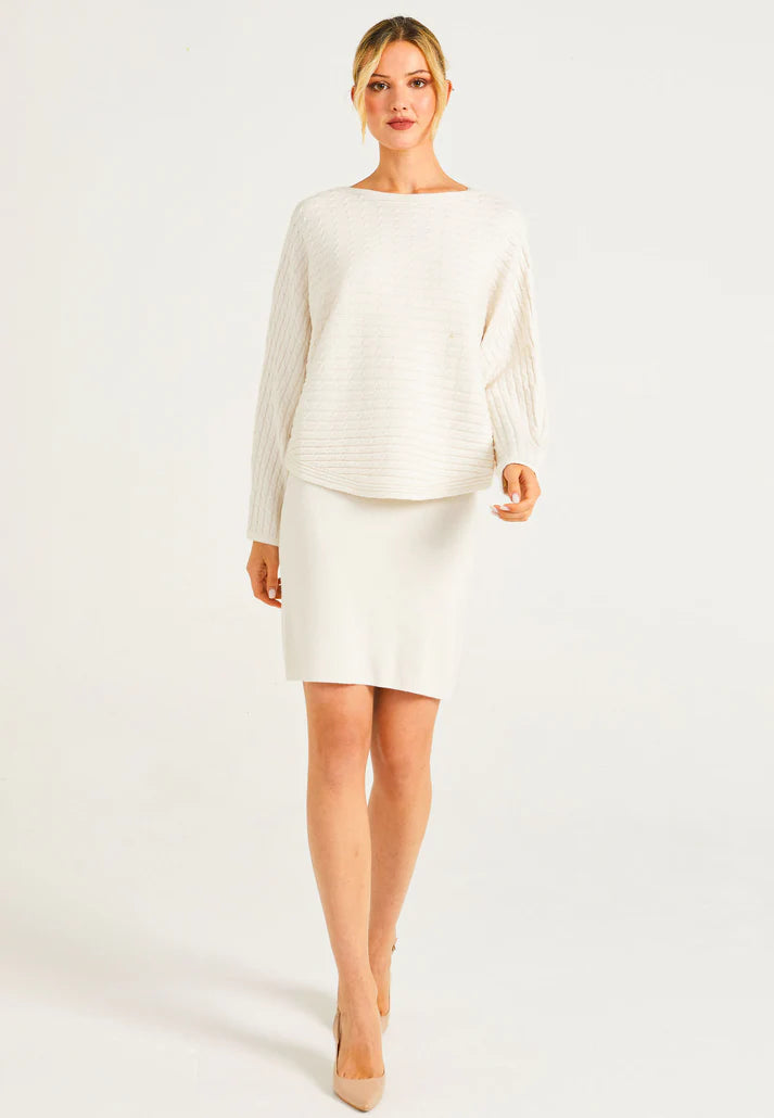 Angeleye - Batwing Boat Neck Sweater