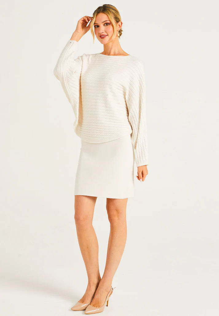 Angeleye - Batwing Boat Neck Sweater