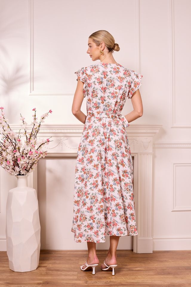 Angeleye – Marbella Wrap Dress (White Floral) - Gayle's Fashions