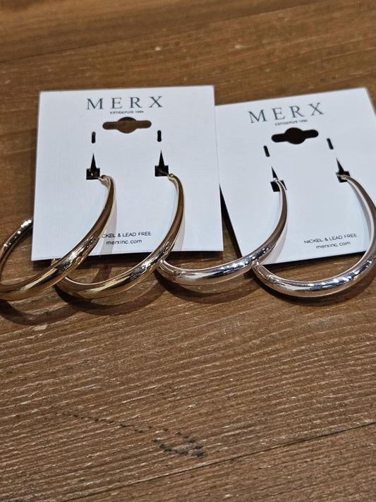 MERX - Teardrop Style Hoop Earrings