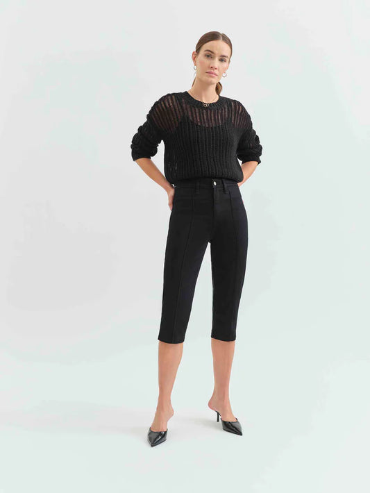 Daze - Midtown High Rise Capri – Ghost Wash