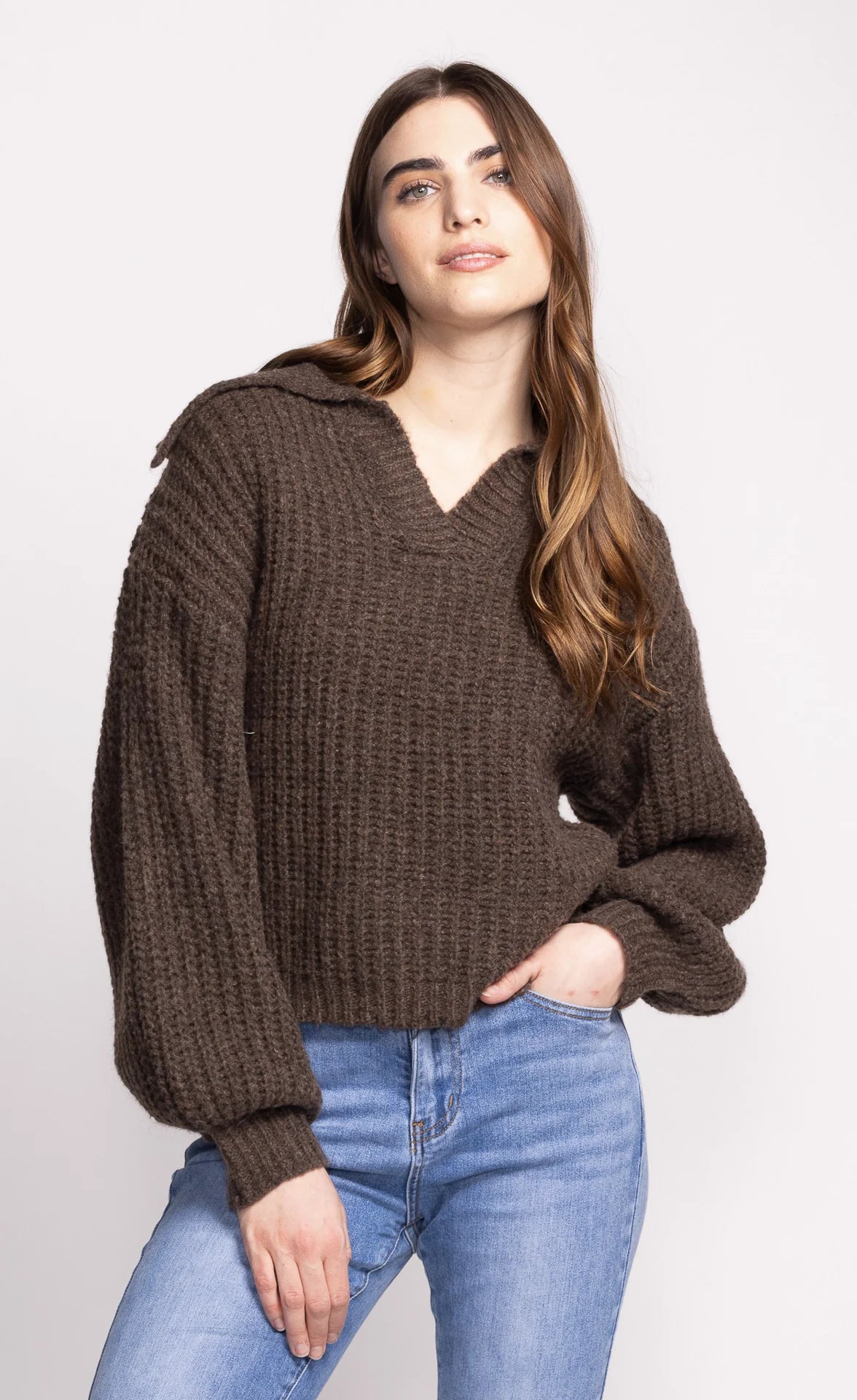 Pink Martini - Sloane Sweater in Brown