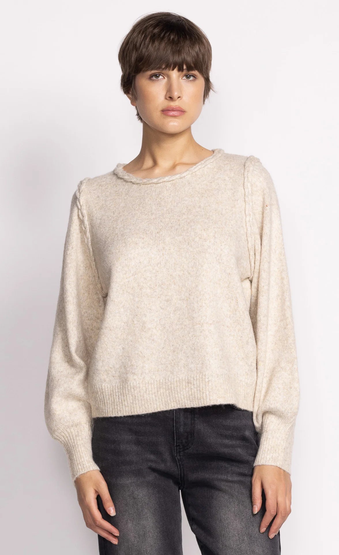 Pink Martini - Audrey Sweater in Taupe