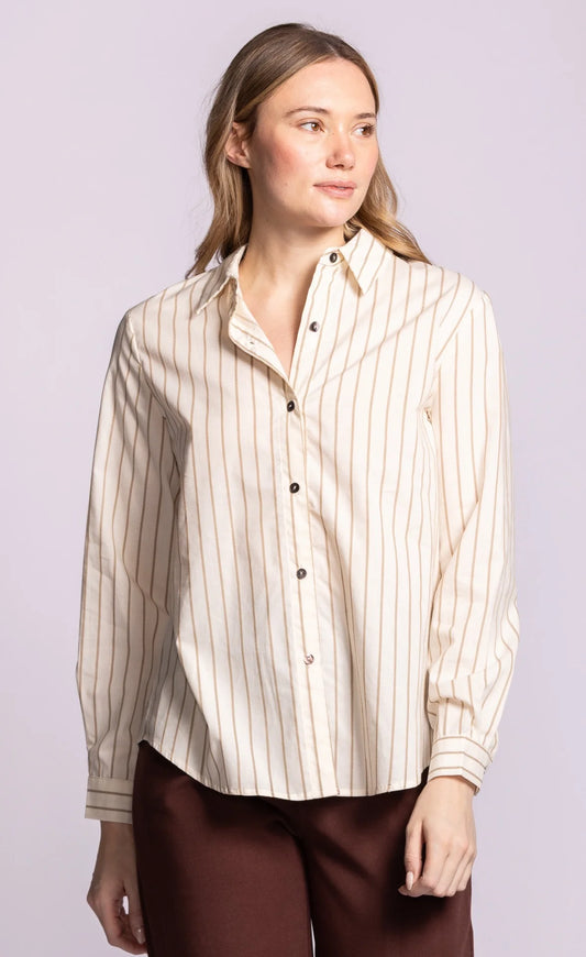 Pink Martini - Sapphire Top, Brown - Gayle's Fashions