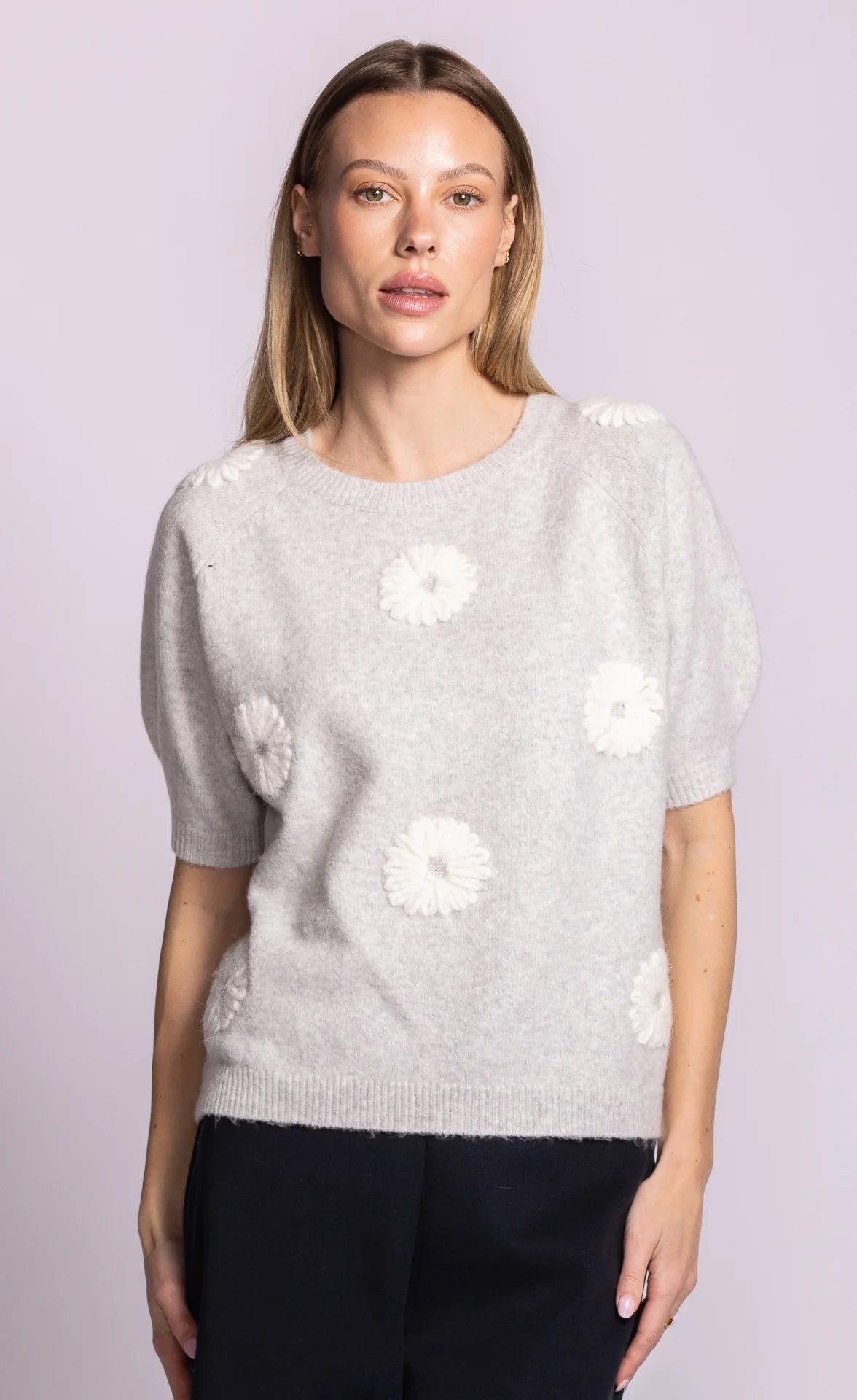 Pink Martini - Daisy Belle Sweater, Grey