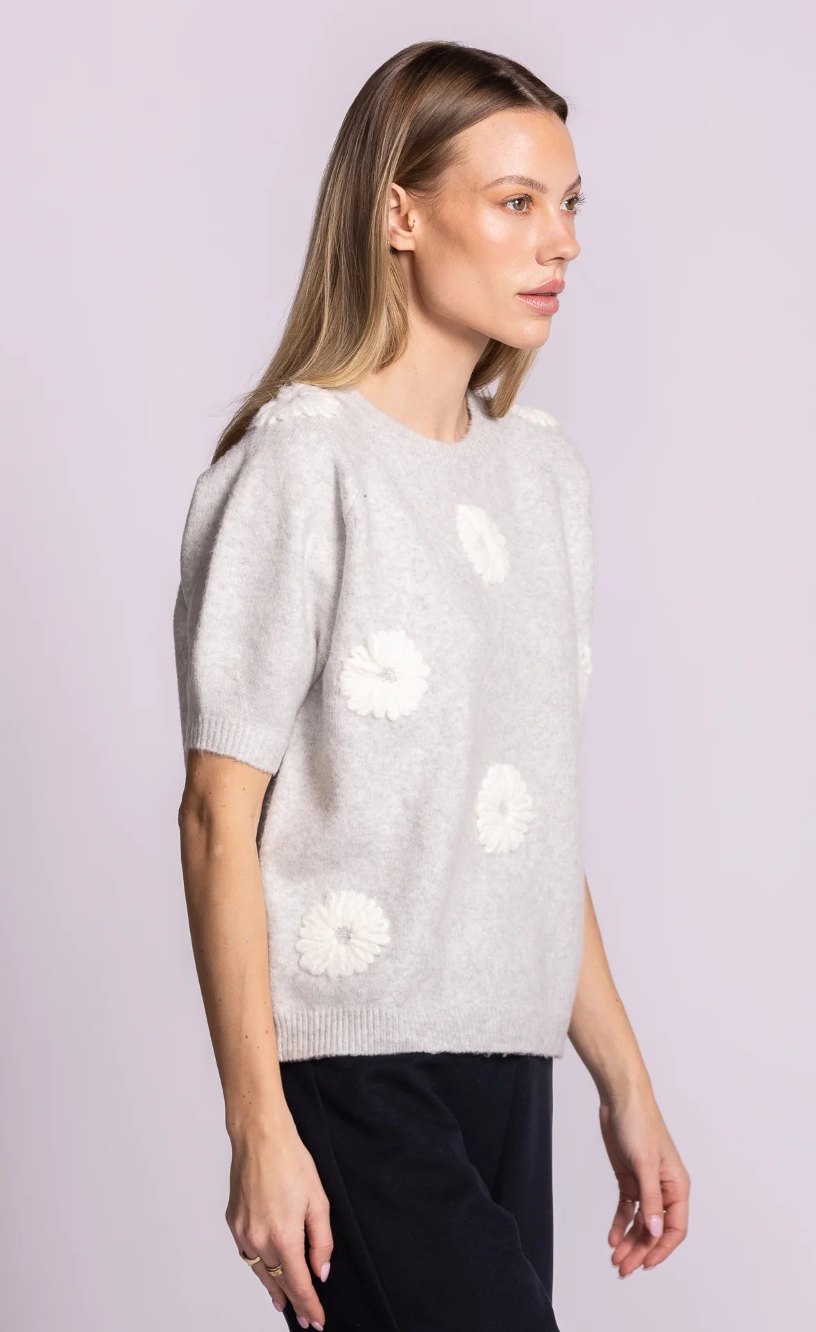 Pink Martini - Daisy Belle Sweater, Grey