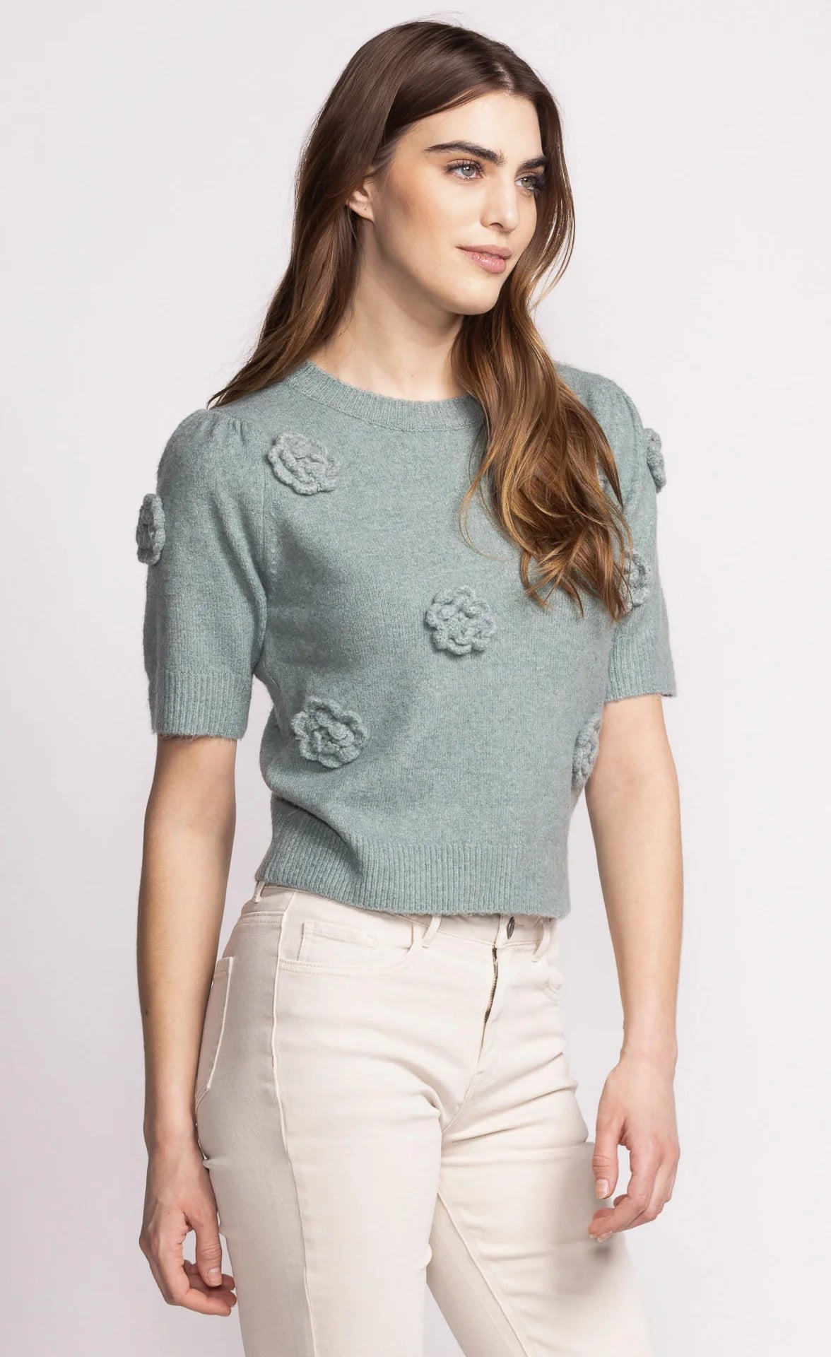 Pink Martini - Roslyn Sweater in Green