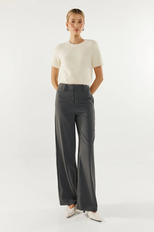Madison the Label - Ruby Knit Tee White | Gayle’s Fashions