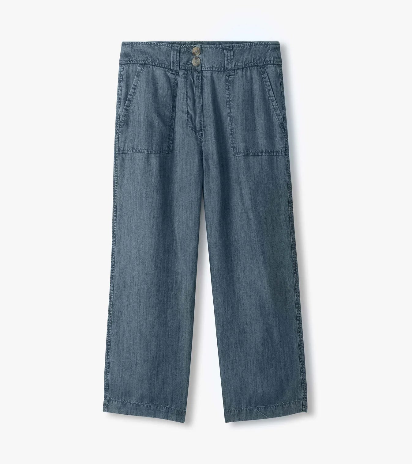 Hatley - Sophie Wide Leg Pants (Blue Acid Rinse)