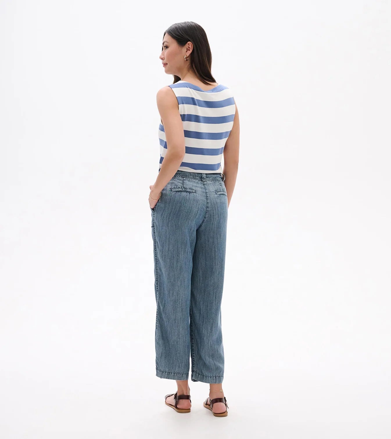 Hatley - Sophie Wide Leg Pants (Blue Acid Rinse)