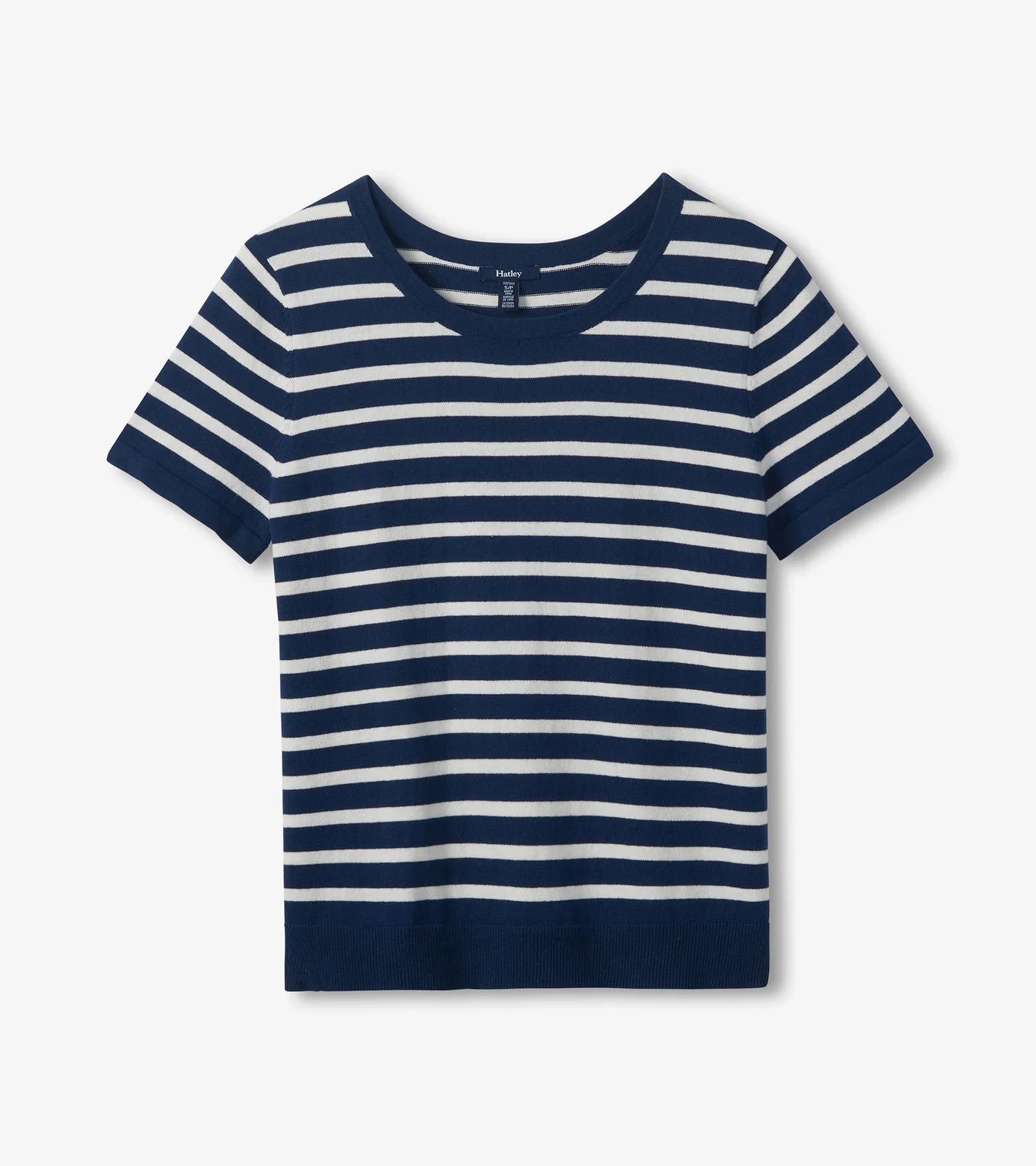 Hatley - Simone Knit Tee (Navy & White Stripes)