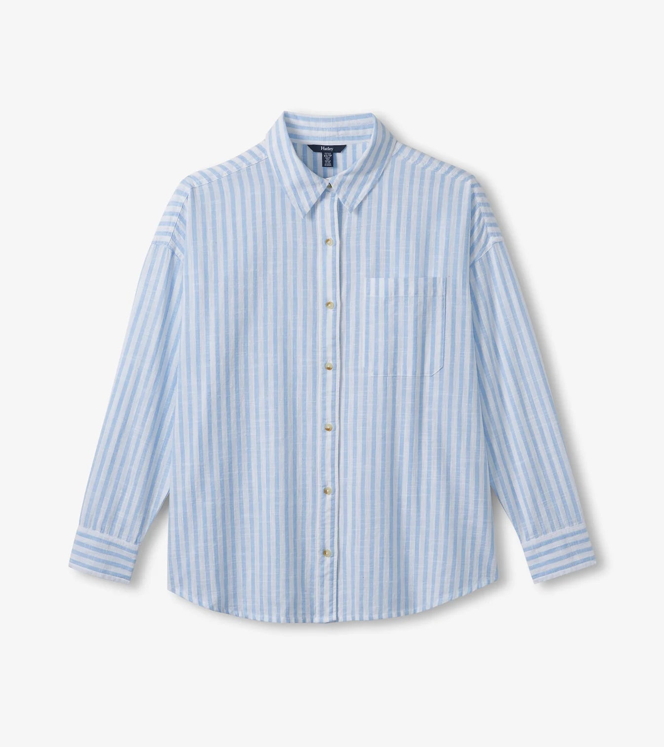 Hatley - Relaxed Button Down (Cashmere Blue Stripes)