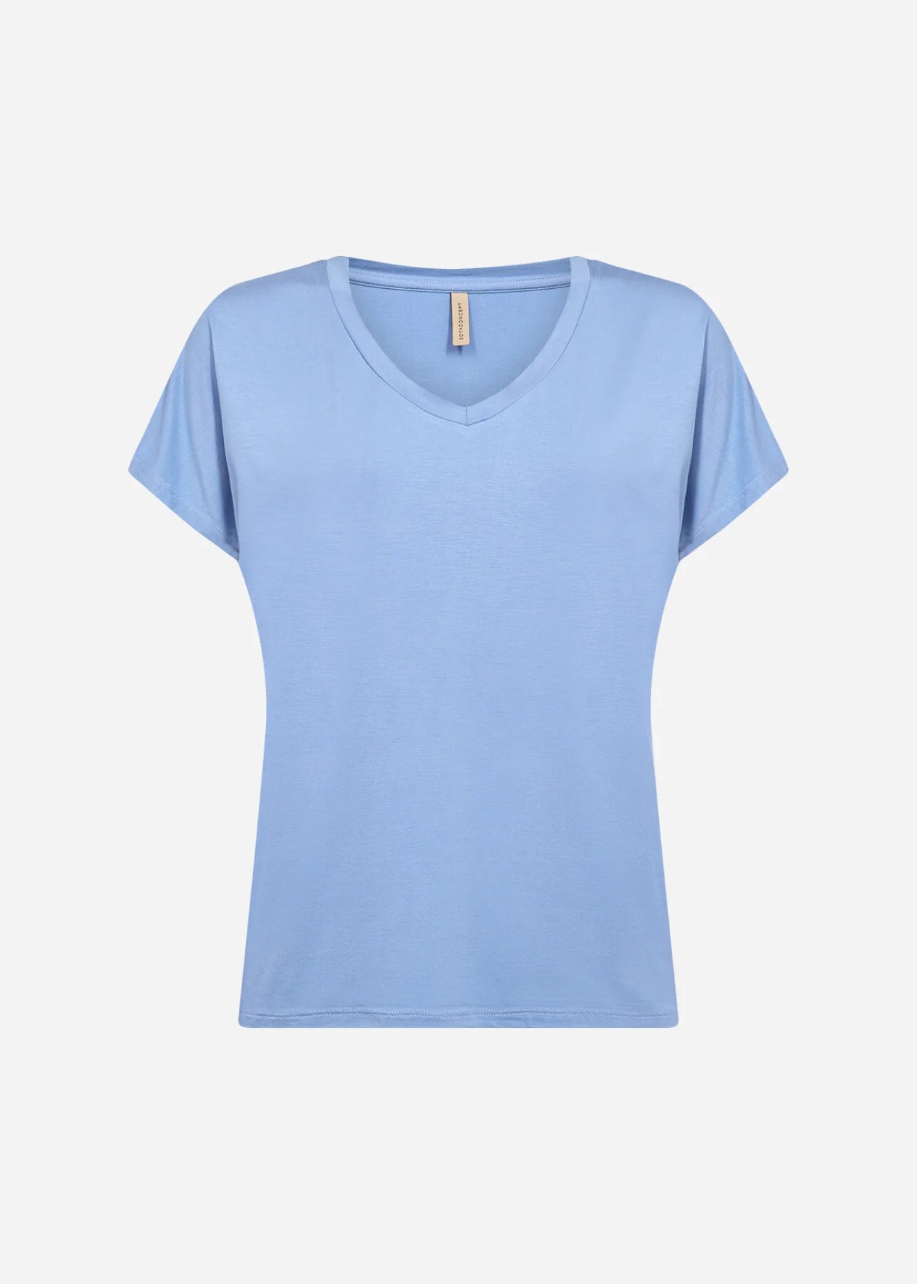 Soya Concept - Marica 32 Short Sleeve Tee in Air Blue