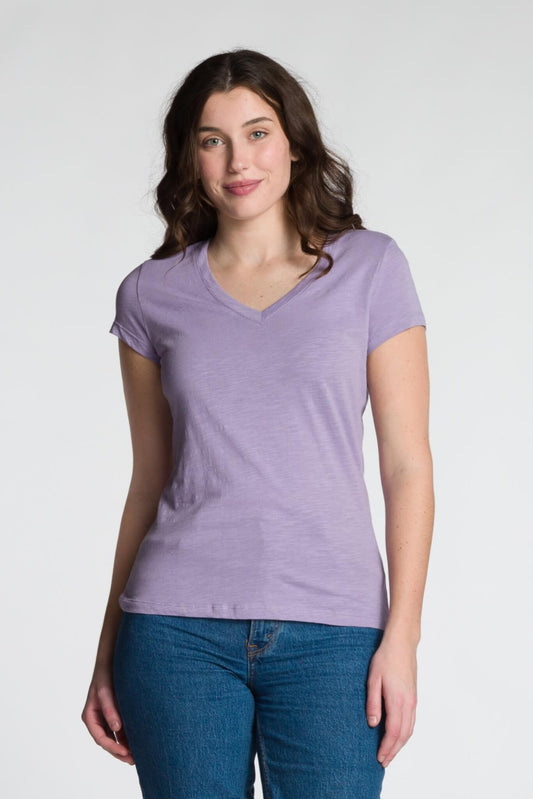 DKR & Co. – Fitted Basic V-Neck Tee