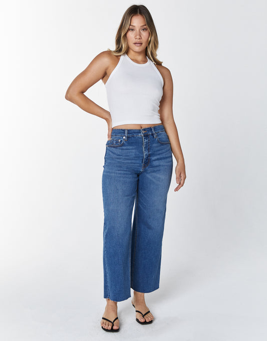 Unpublished - Noemi High-Rise Cropped Wide-Leg Jeans