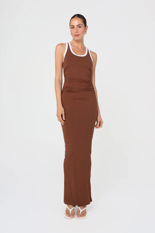 Madison the Label - Veronica Maxi Dress | Choc - Gayle's Fashions