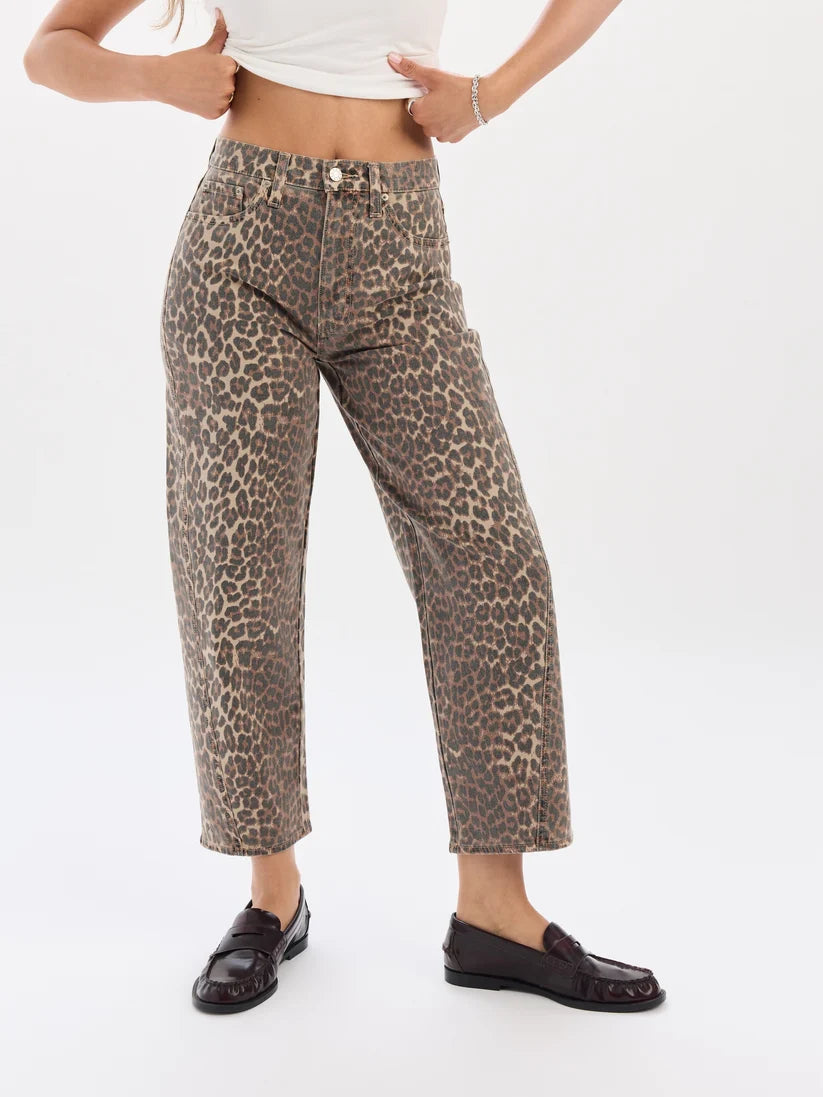 Daze - Westward High Rise Barrel Leg in Cool Cat
