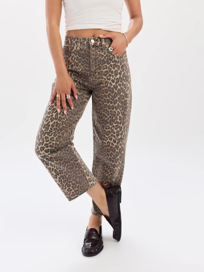 Daze - Westward High Rise Barrel Leg in Cool Cat