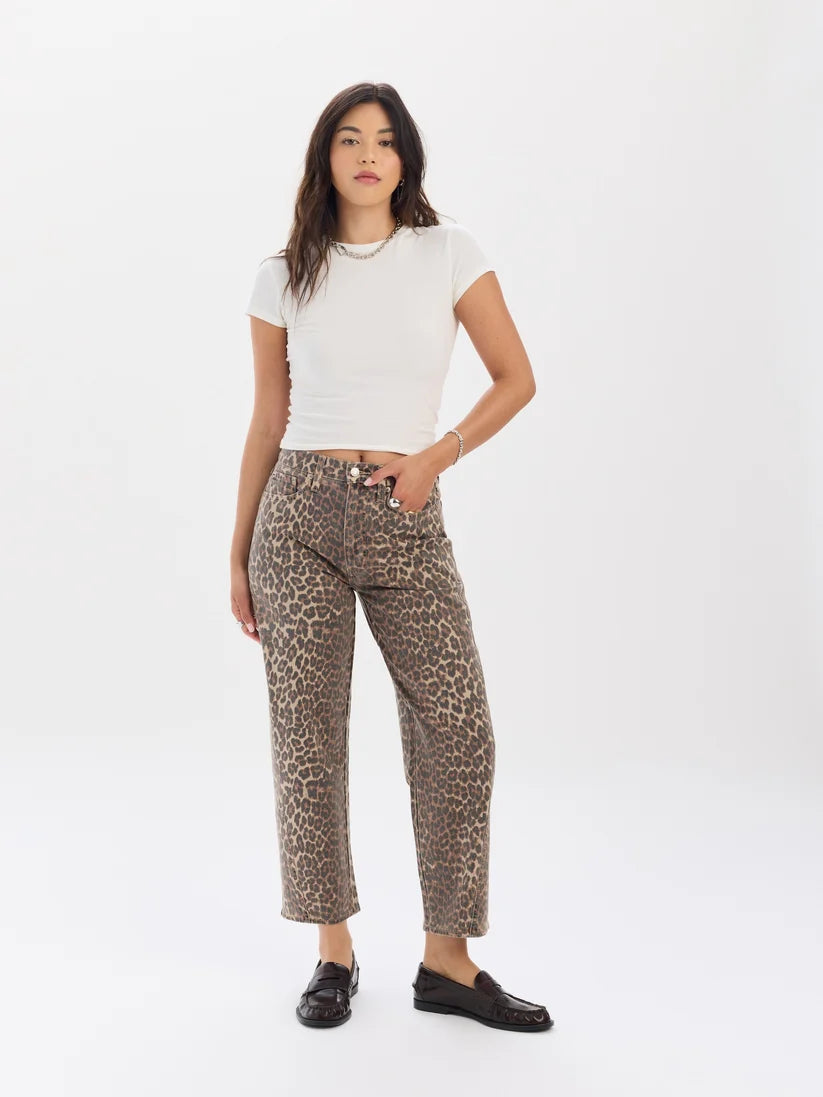 Daze - Westward High Rise Barrel Leg in Cool Cat