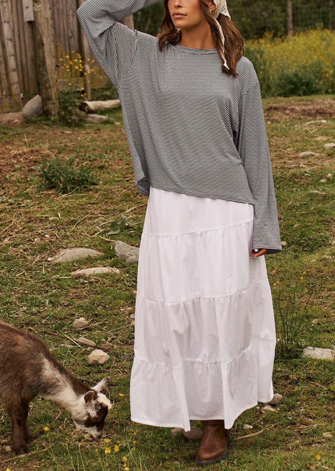 Daily Story - Anaé Long Sleeve, Black & White