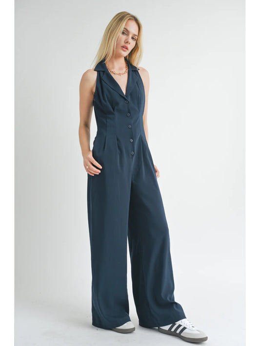 Sage the Label - Finest Hour Halter Jumpsuit