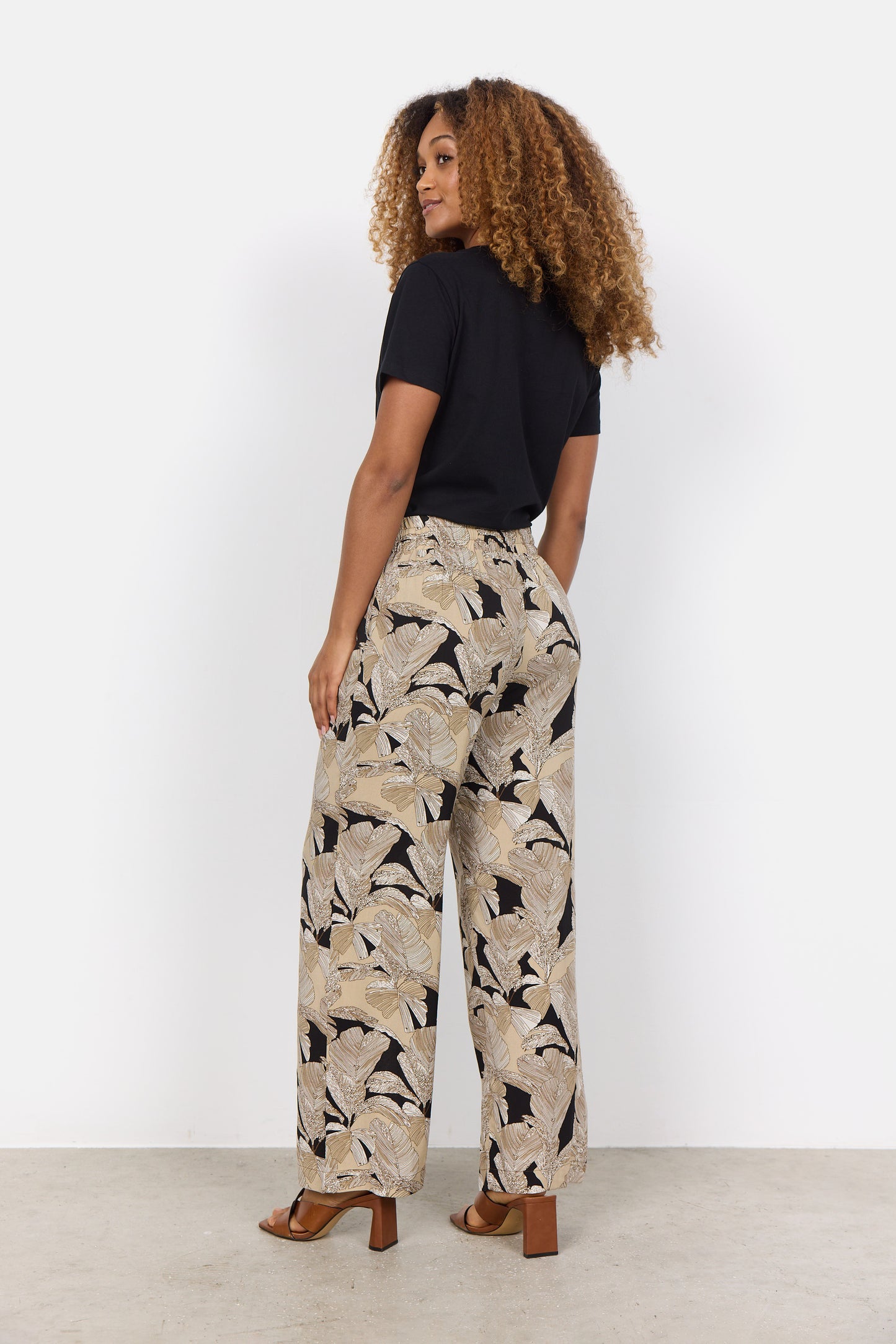 Soya Concept - Leaf Print Pants